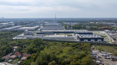 Widok ogólny na zajezdnię od strony płn.-wsch.